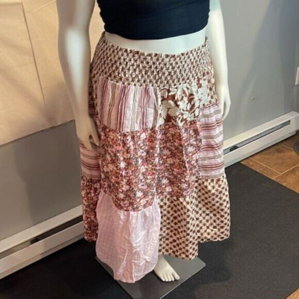 Universal Thread Patchwork Broomstick Skirt 4X‎ P… - image 1